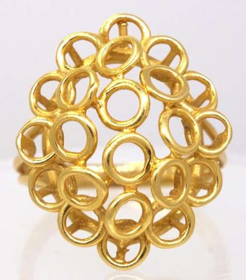 Gold Freeform Ring, Size 7.25