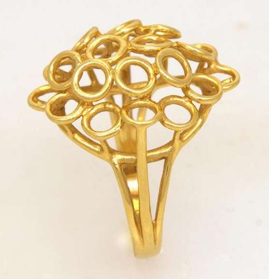 Gold Freeform Ring, Size 7.25