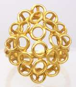 Gold Freeform Ring, Size 7.25