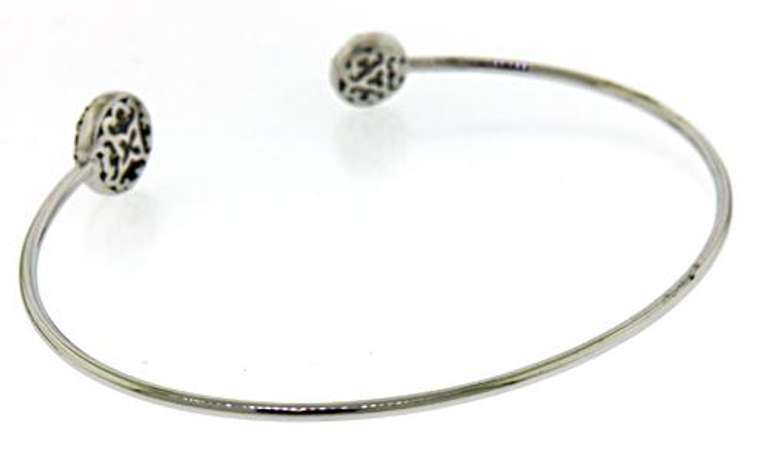 Sleek 14kt WG Multi-Color Pave Diamond Bracelet
