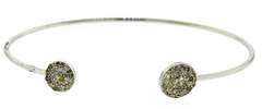 Sleek 14kt WG Multi-Color Pave Diamond Bracelet