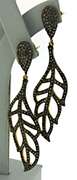 Amazing Diamond Leaf Earrings