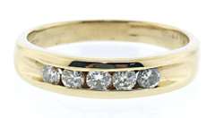 Classic Dimond Channel Set Band