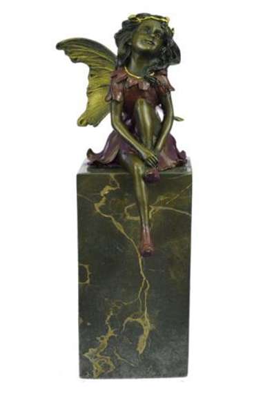 Butterfly Girl Angel Bronze Sculpture