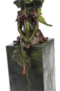 Butterfly Girl Angel Bronze Sculpture