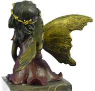 Butterfly Girl Angel Bronze Sculpture