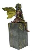 Butterfly Girl Angel Bronze Sculpture