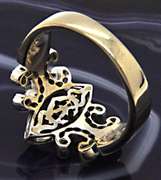 LADIES 18 KT WHITE GOLD DIAMOND CHARRIOL RING.