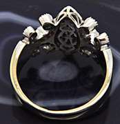 LADIES 18 KT WHITE GOLD DIAMOND CHARRIOL RING.