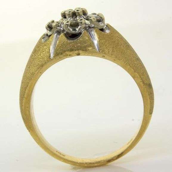 Men's Diamond Ring with a  Satin Finish, Size 9