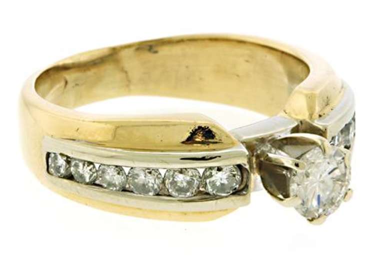 Two Tone Diamond Band
