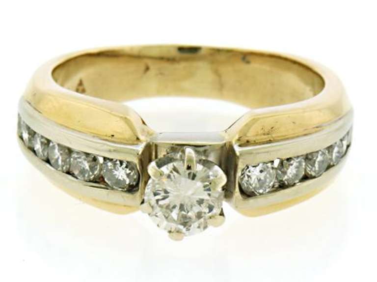 Two Tone Diamond Band