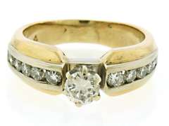 Two Tone Diamond Band