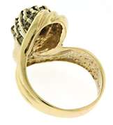 Multi Diamond Waterfall Bypass Ring in 14K