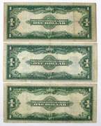 3 1922 $1 Silver Certs Circulated Speelman White