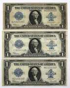 3 1922 $1 Silver Certs Circulated Speelman White