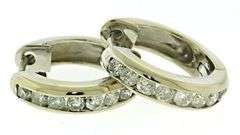 Fantastic 1.80 CTW Diamond Hoop Earrings