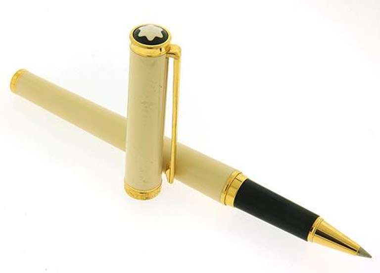 Monte Blanc Vintage Cream Noblesse Roller Ball Pen