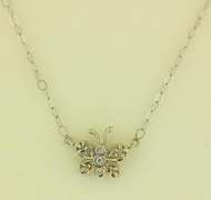 Butterfly & Diamond Necklace