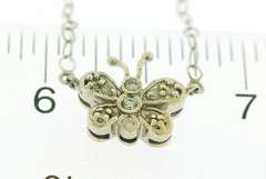 Butterfly & Diamond Necklace