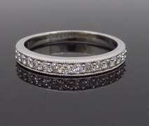 14K White Gold .35CTW Diamond Band