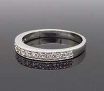14K White Gold .35CTW Diamond Band