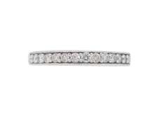 14K White Gold .35CTW Diamond Band