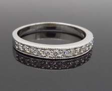14K White Gold .35CTW Diamond Band