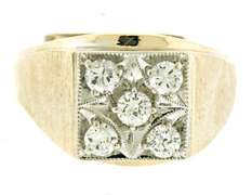 Gent's Round Brilliant Cut Diamond Ring