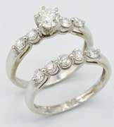 1.25 CTW Diamond Bridal Set in 18K