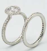 Ritiani Diamond Bridal Set in Platinum