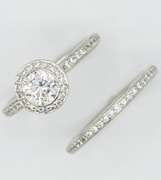 Ritiani Diamond Bridal Set in Platinum