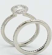 Ritiani Diamond Bridal Set in Platinum