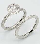 Ritiani Diamond Bridal Set in Platinum