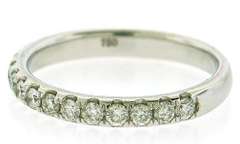 18kt Prong Diamond Band Ring