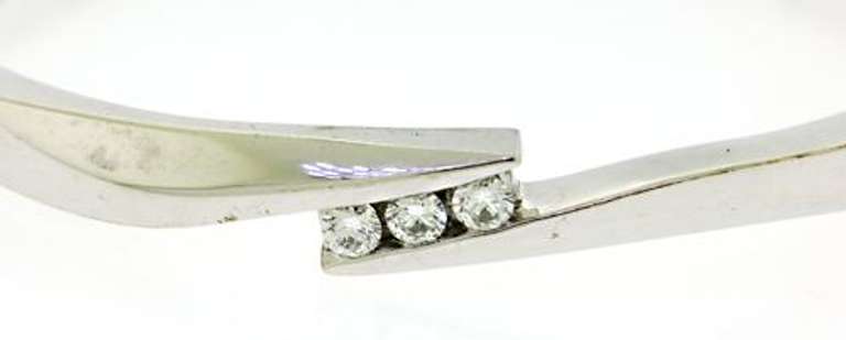 Triple Diamond Bypass Bangle