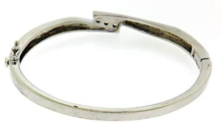 Triple Diamond Bypass Bangle