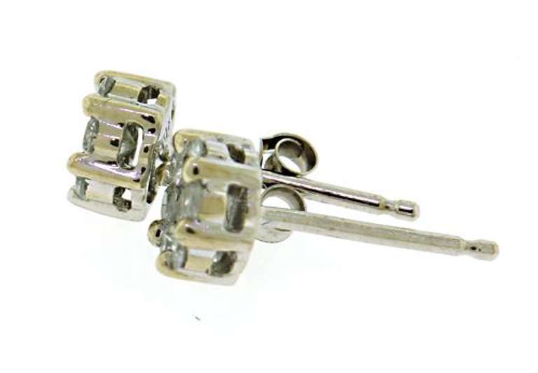 Chic Diamond Cluster Stud Earrings