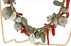 COLORFUL CLUSTER NECKLACE AND EARRING SET