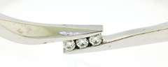 Triple Diamond Bypass Bangle
