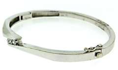 Triple Diamond Bypass Bangle