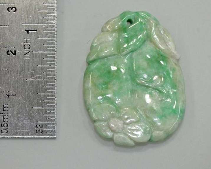 Natural Hand-carved Jadeite Pendant