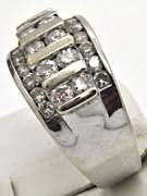 14 KT WHITE GOLD 2.00 CARAT DIAMOND BAND.