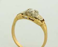 Antique Style 14KT Gold Diamond Ring