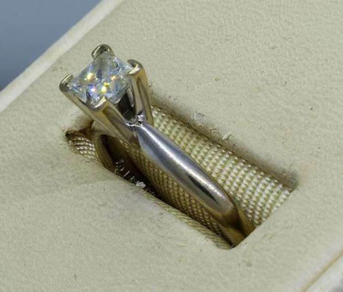 14K White Gold Approx .4CT Diamond in Size 5.75