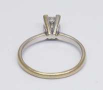 14K White Gold Approx .4CT Diamond in Size 5.75