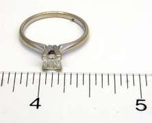 14K White Gold Approx .4CT Diamond in Size 5.75