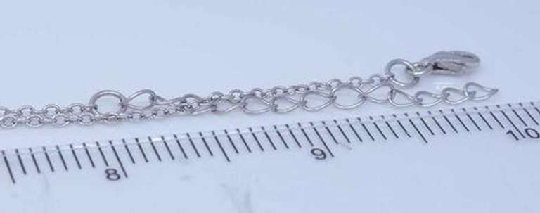 Sterling Silver and Pearl Necklace, 10in.