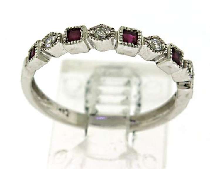 Amazing Ruby and Diamond Band Ring