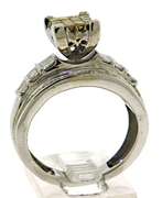 Amazing IR Yellow and White Diamond Cluster Ring